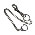 Heavy Duty Medium Snap Clip Key Ring Nickel Plated with Chain