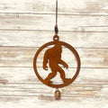 Circle Bigfoot 8" Rusty Metal Bell Chime