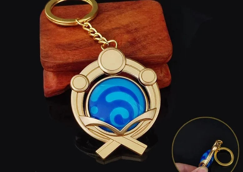 Genshin Impact Vision 'Inazuma Hydro' Keyring Metal Keychain